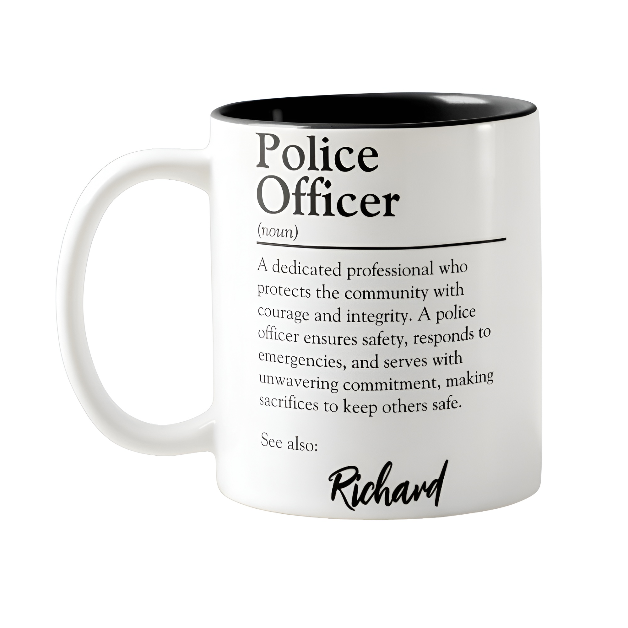 Personalized Police Officer Definition Mug