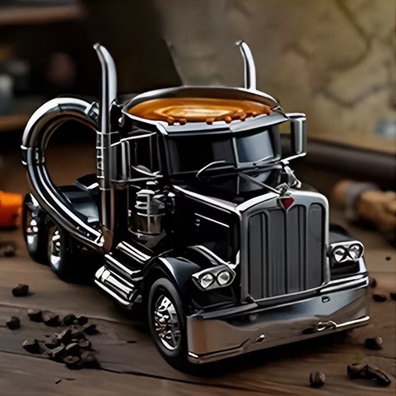 Mugs Coffee Cups Handcrafted Truck Shaped Coffee Cup Reusable ABS Plastic