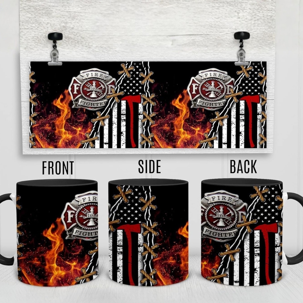 Designs Fireman Mug, 11 Oz, Funny Firefighter Cup for Him and Her