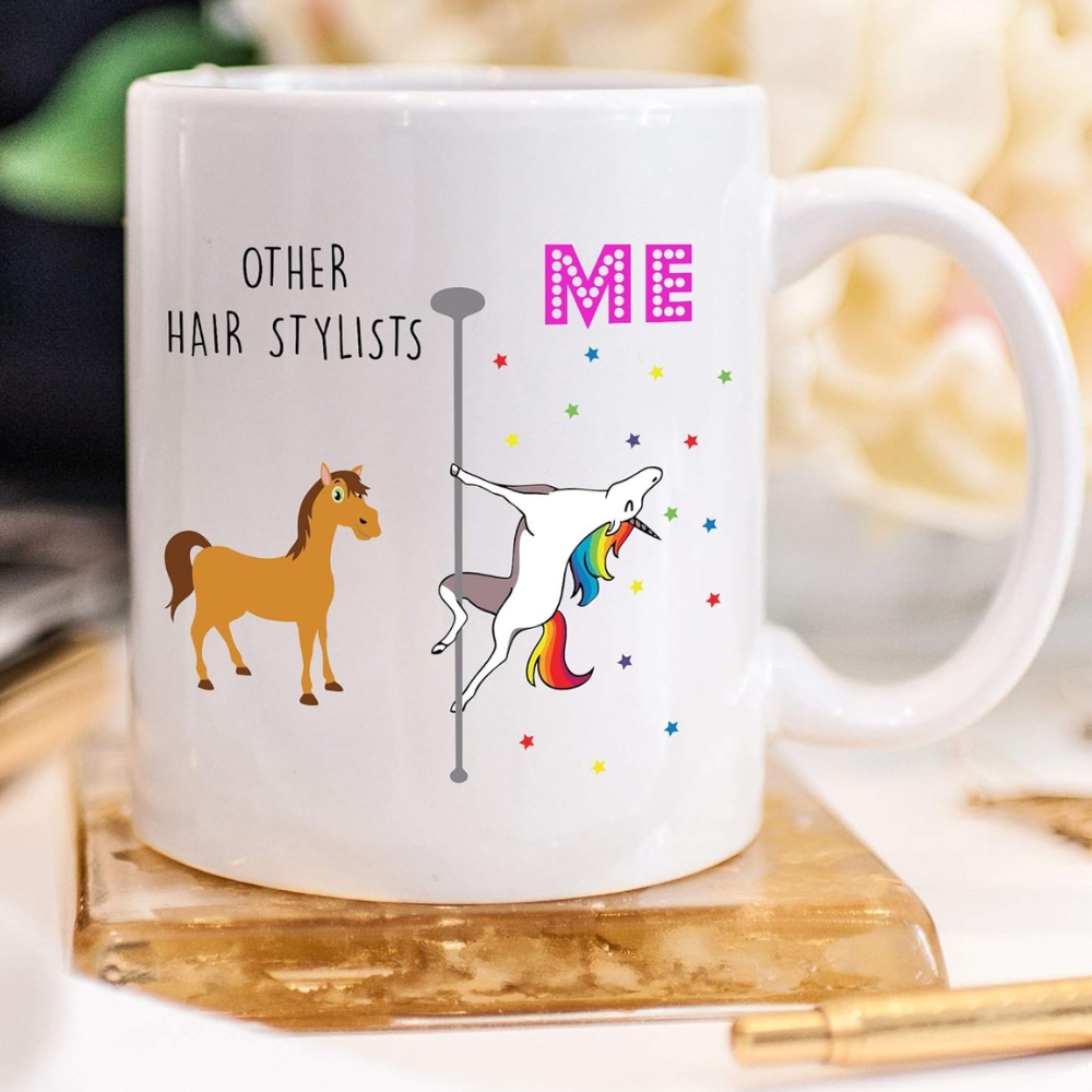 Funny Hairstylist Mug, 11 Ounces, Hair Stylist Gifts for Women, Hairstylist Gift Ideas