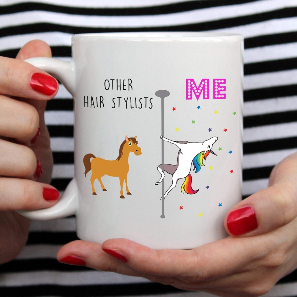 Funny Hairstylist Mug, 11 Ounces, Hair Stylist Gifts for Women, Hairstylist Gift Ideas