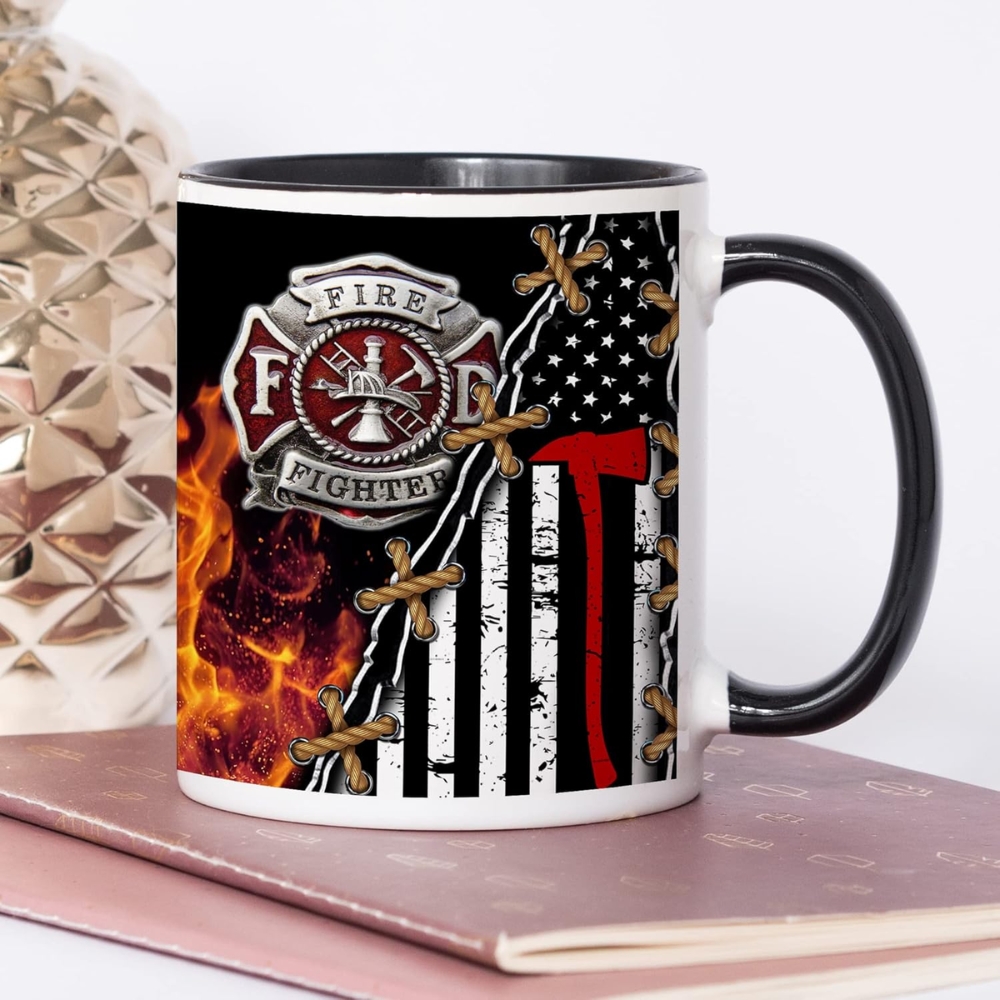Designs Fireman Mug, 11 Oz, Funny Firefighter Cup for Him and Her