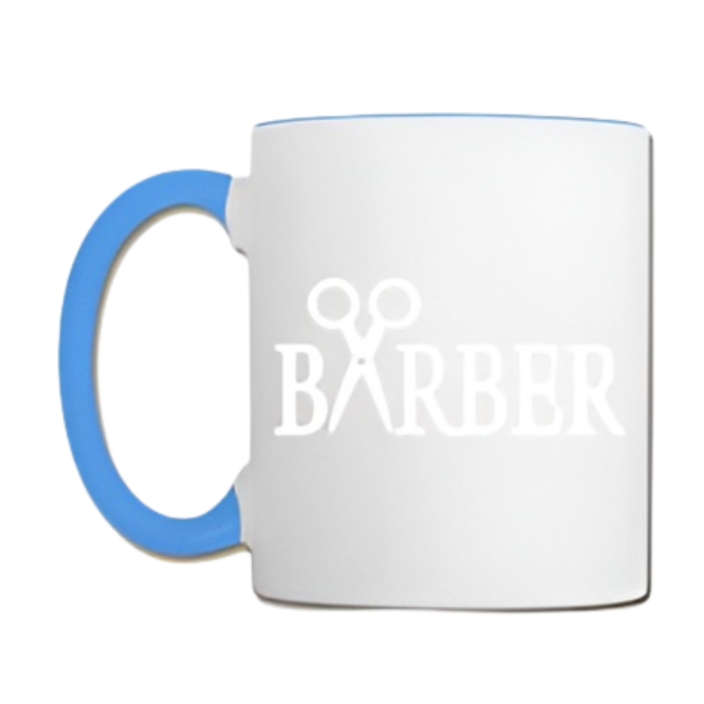 Barber Printed With Scissors Design Coffee Mug