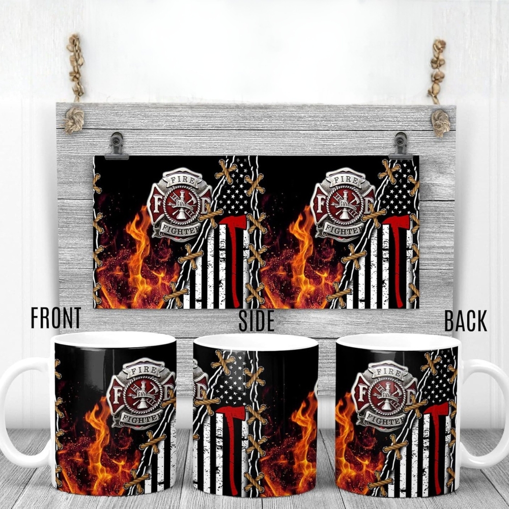 Designs Fireman Mug, 11 Oz, Funny Firefighter Cup for Him and Her