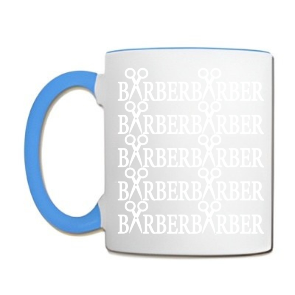 Barber Printed With Scissors Design Coffee Mug
