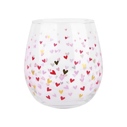 14 Oz Cordate Cocktail Glass - Vibrant Multicolor Drinkware-Mineral Mug