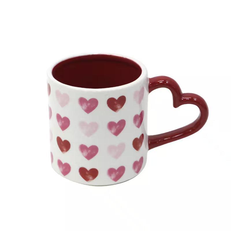 16 Oz Cordate Shaped Ceramic Mug - Vibrant and Functional Drinkware - Mineral Mug