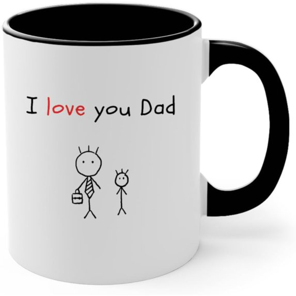 Dad Definition Coffee Mug, 11 oz Ceramic, Funny Father's Day Gift, Dads Birthday Gifts from Son, Gift for Grandpa, Men, Stainless Steel Funny Mug (Accent Mug#8)