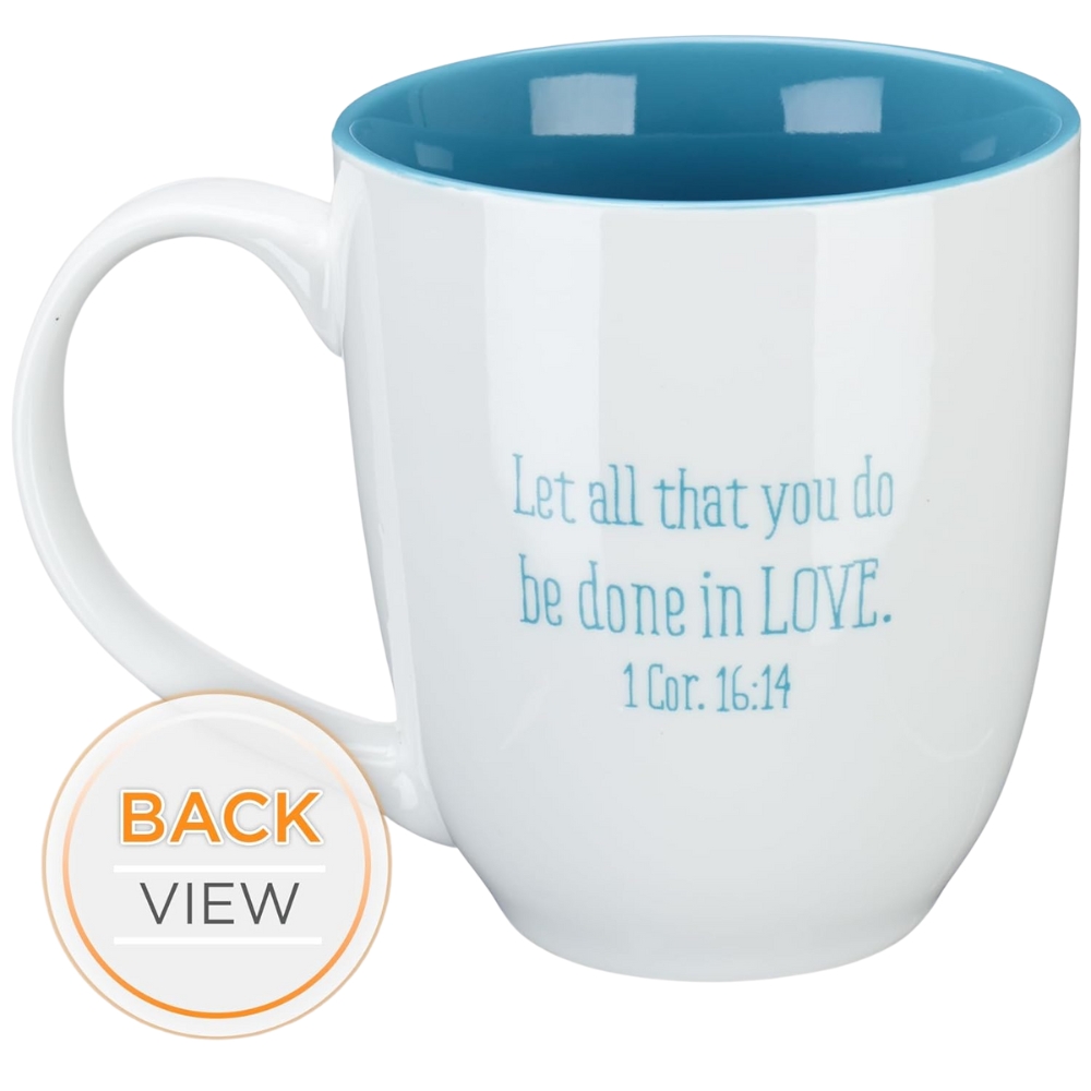 Inspirational Coffee and Tea Mug for Teachers with Verse: Touches a Heart