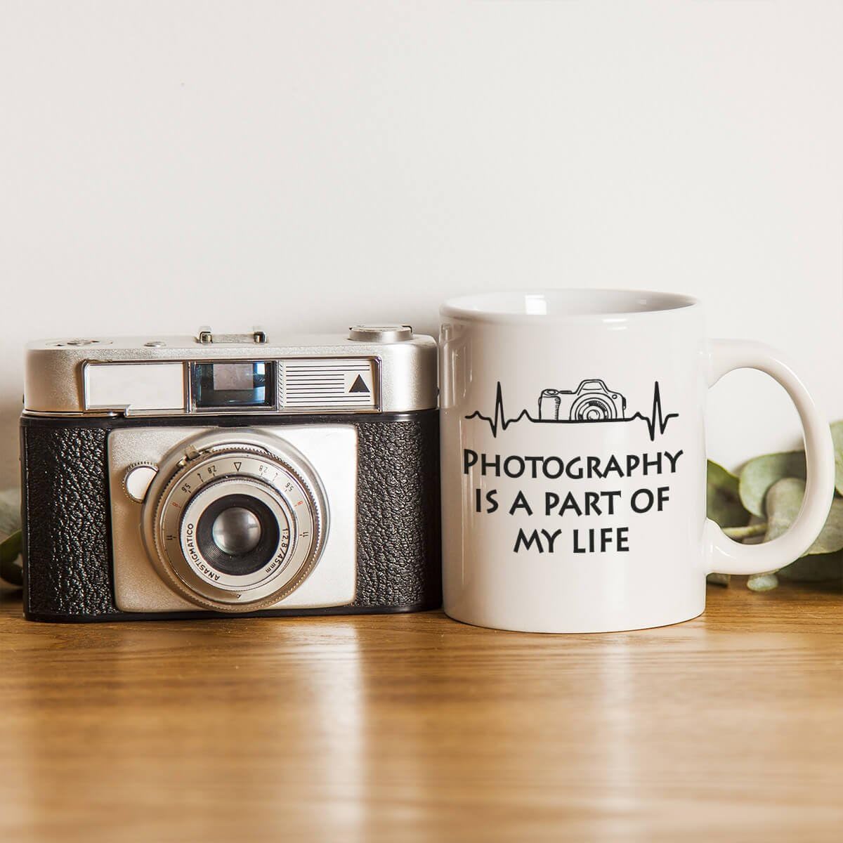 Photography Heartbeat Coffee Mug Photographer Life Quote Gift