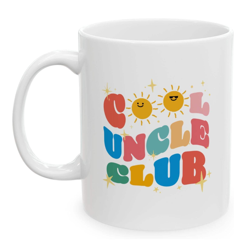 11 oz Personalized Cool Uncle Club Ceramic Coffee Mug Drinkware