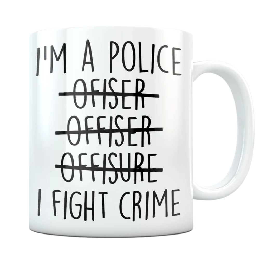 Cop gift, cop mug, police officer gift, police officer mug, funny cop gift, new cop gift