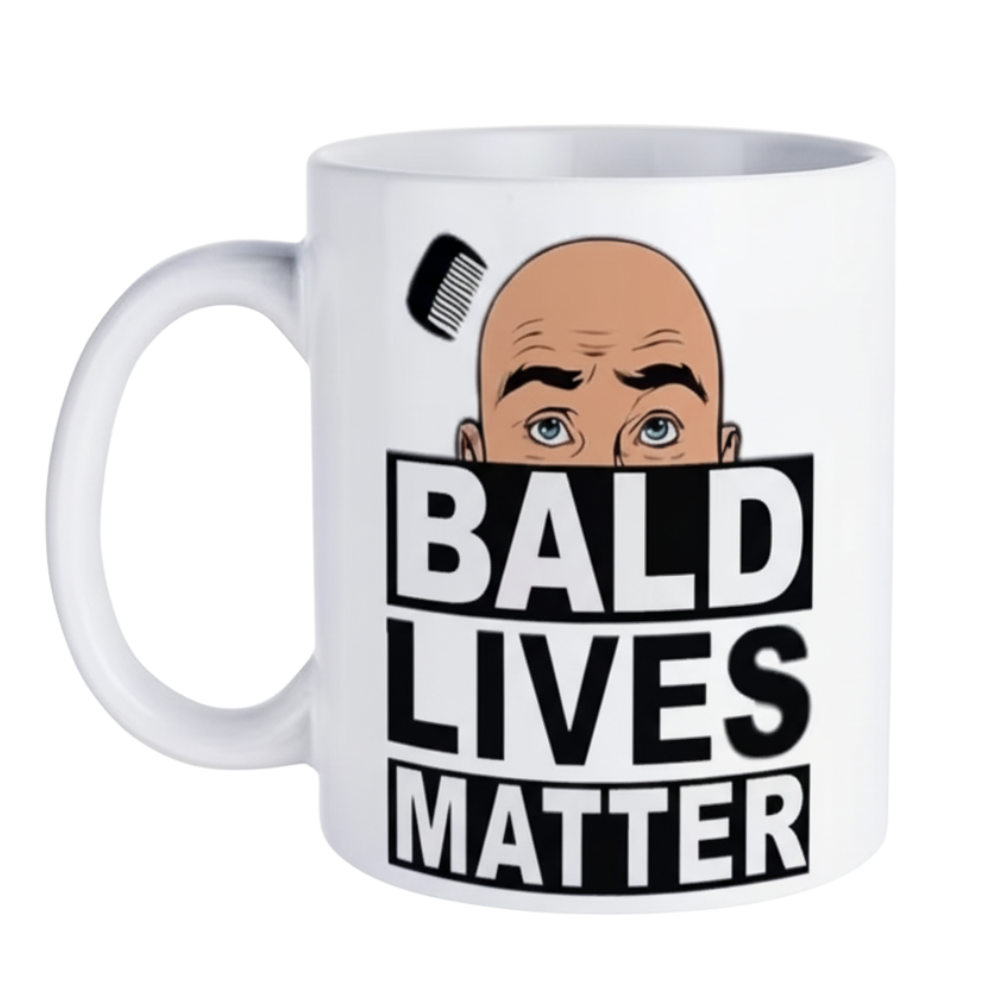 1 Piece Of Bald Lives Matter Funny Coffee Mug