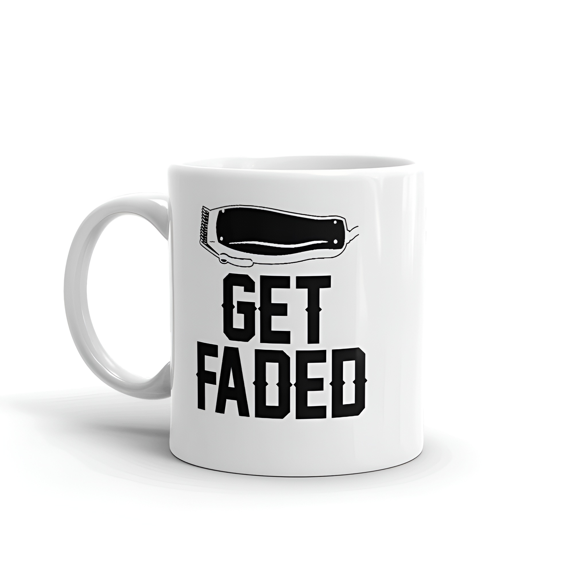Get Faded Barber Ceramic Coffee Mug