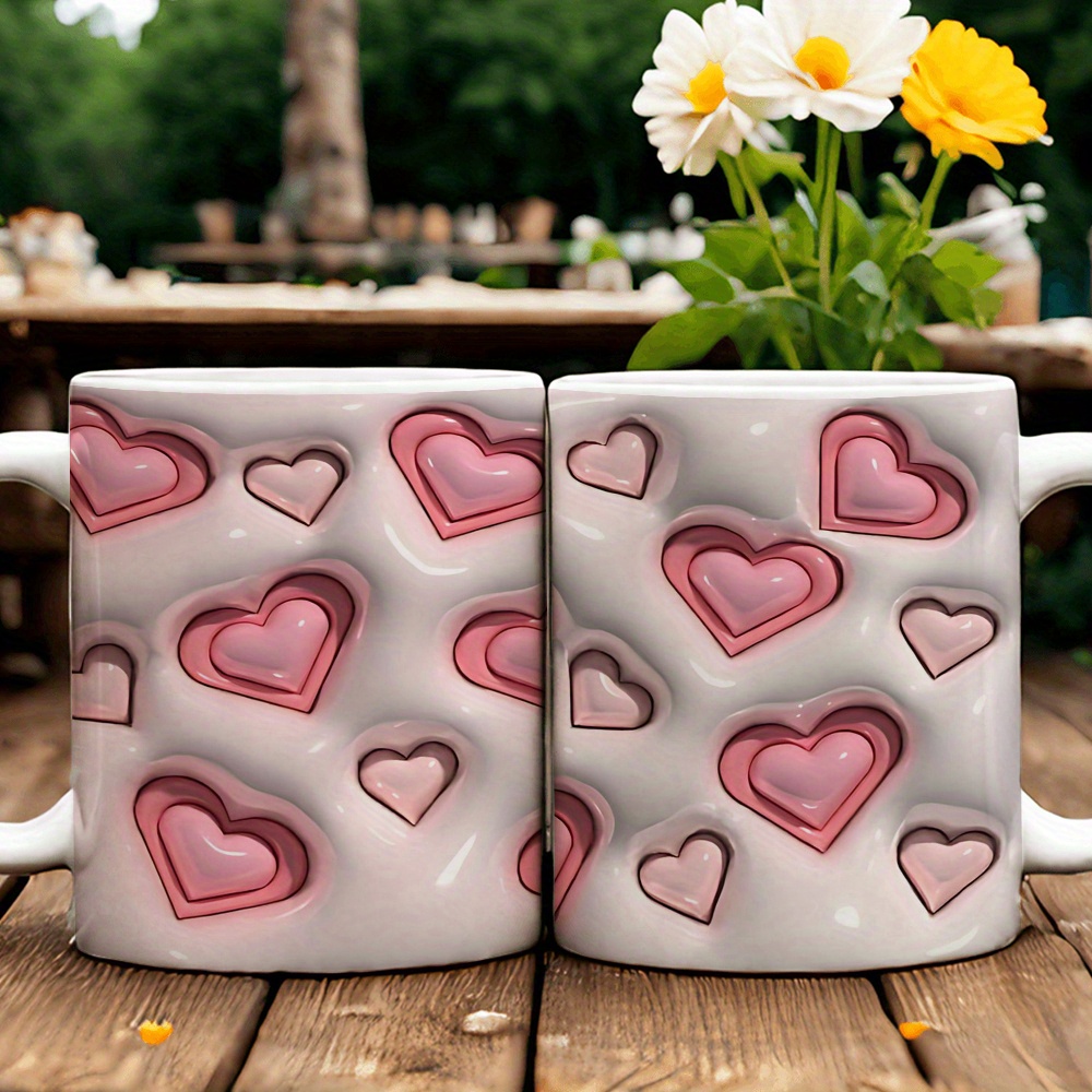 11oz Glossy Pattern Ceramic Coffee Mug