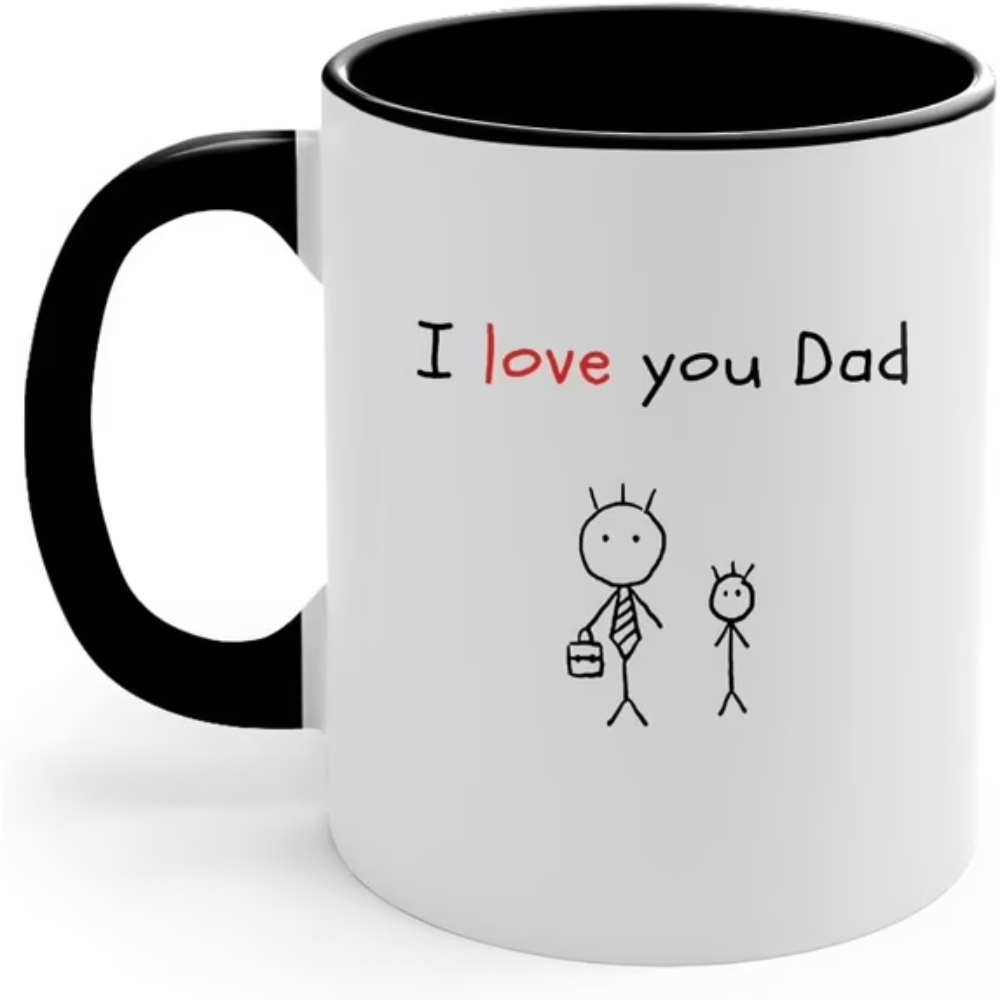 Dad Definition Coffee Mug, 11 oz Ceramic, Funny Father's Day Gift, Dads Birthday Gifts from Son, Gift for Grandpa, Men, Stainless Steel Funny Mug (Accent Mug#8)