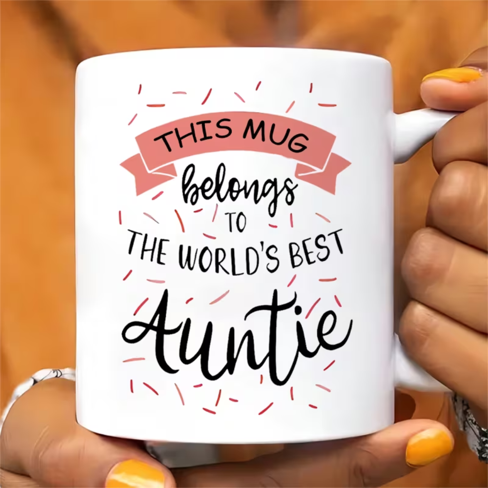 11 oz Ceramic Worlds Best Aunt Coffee Mug Gift Drinkware