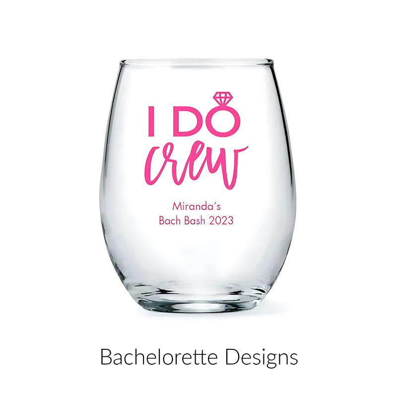 Personalized Stemless Glass Favor-Mineral Mug
