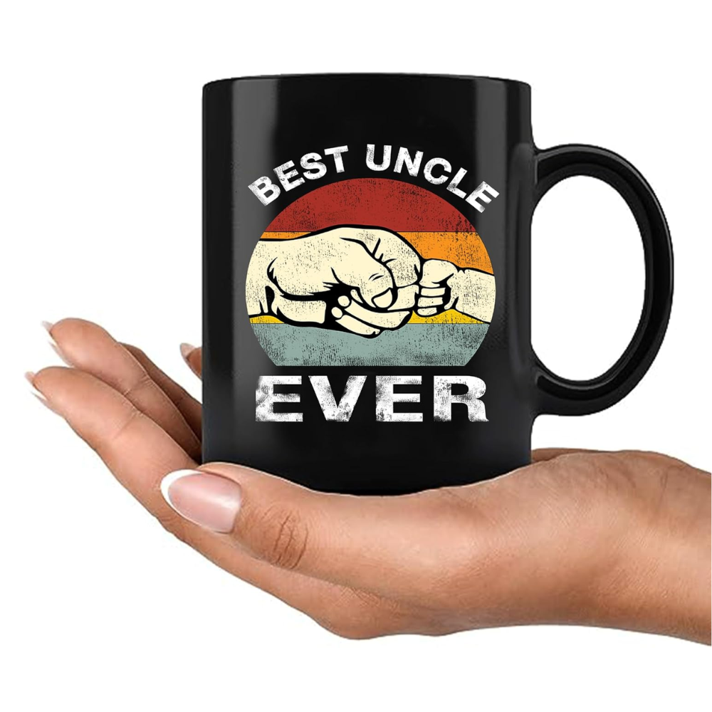 Ceramic Best Uncle Ever Coffee Mug Funny Novelty Drinkware