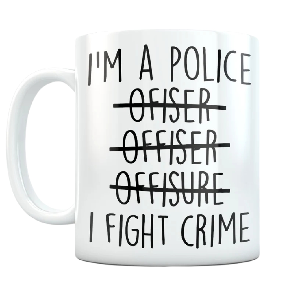 Cop gift, cop mug, police officer gift, police officer mug, funny cop gift, new cop gift