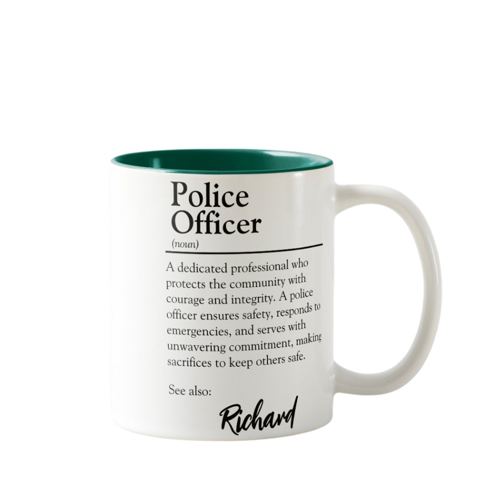 Personalized Police Officer Definition Mug
