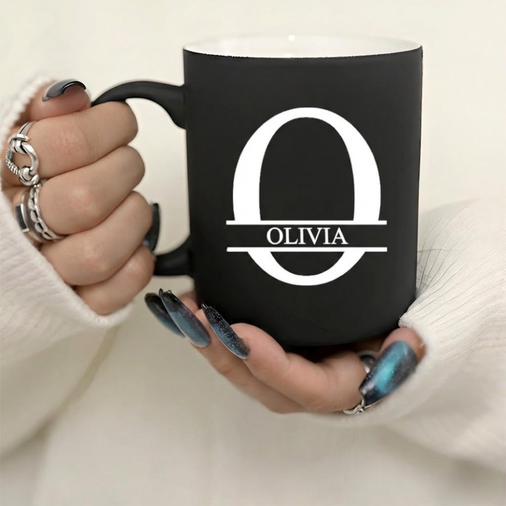Personalized Letter Ceramic Mug Custom Design
