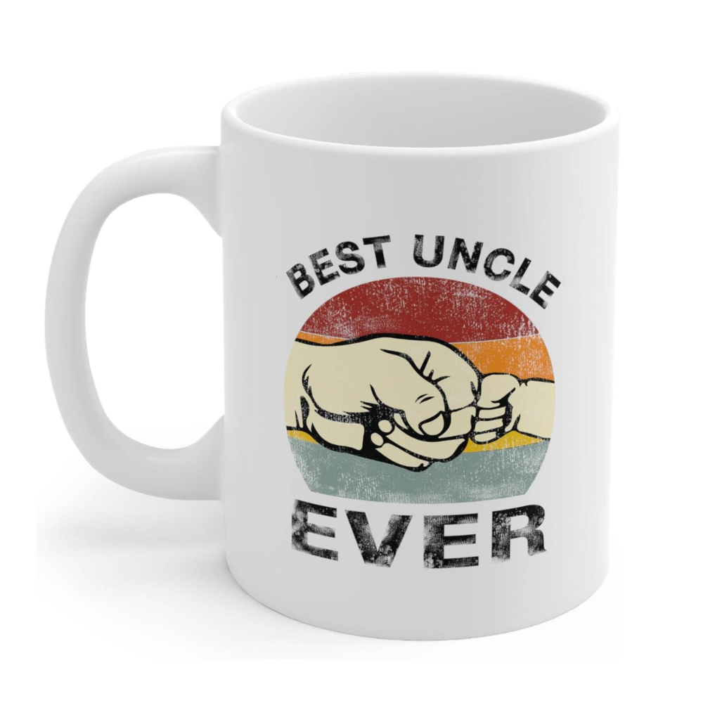 Ceramic Best Uncle Ever Coffee Mug Funny Novelty Drinkware