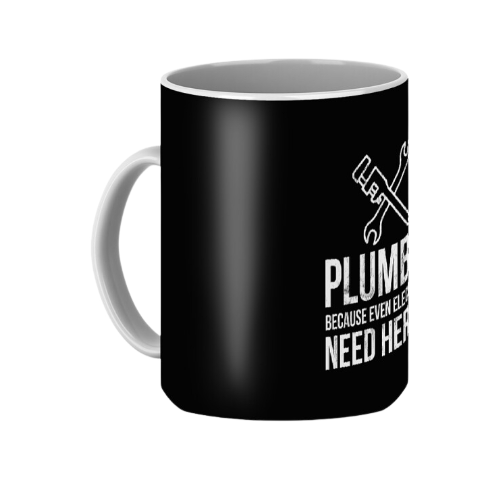 Plumber Because Even Electricians Need Heroes Funny Coffee Mug