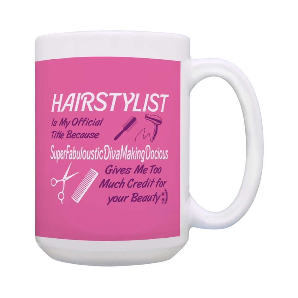 Funny Hairstylist Gift Official Title Too Pretentious