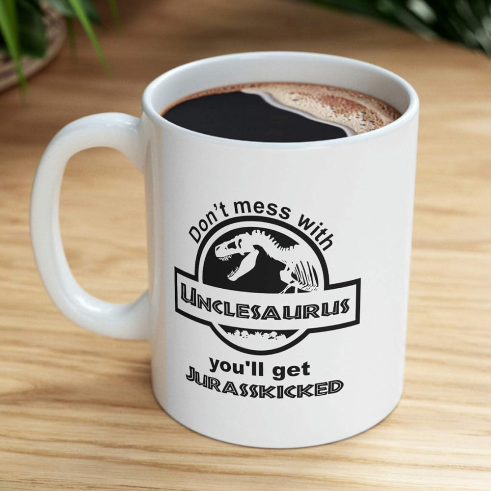 11 oz Ceramic Unclesaurus Funny Coffee Mug Novelty Drinkware