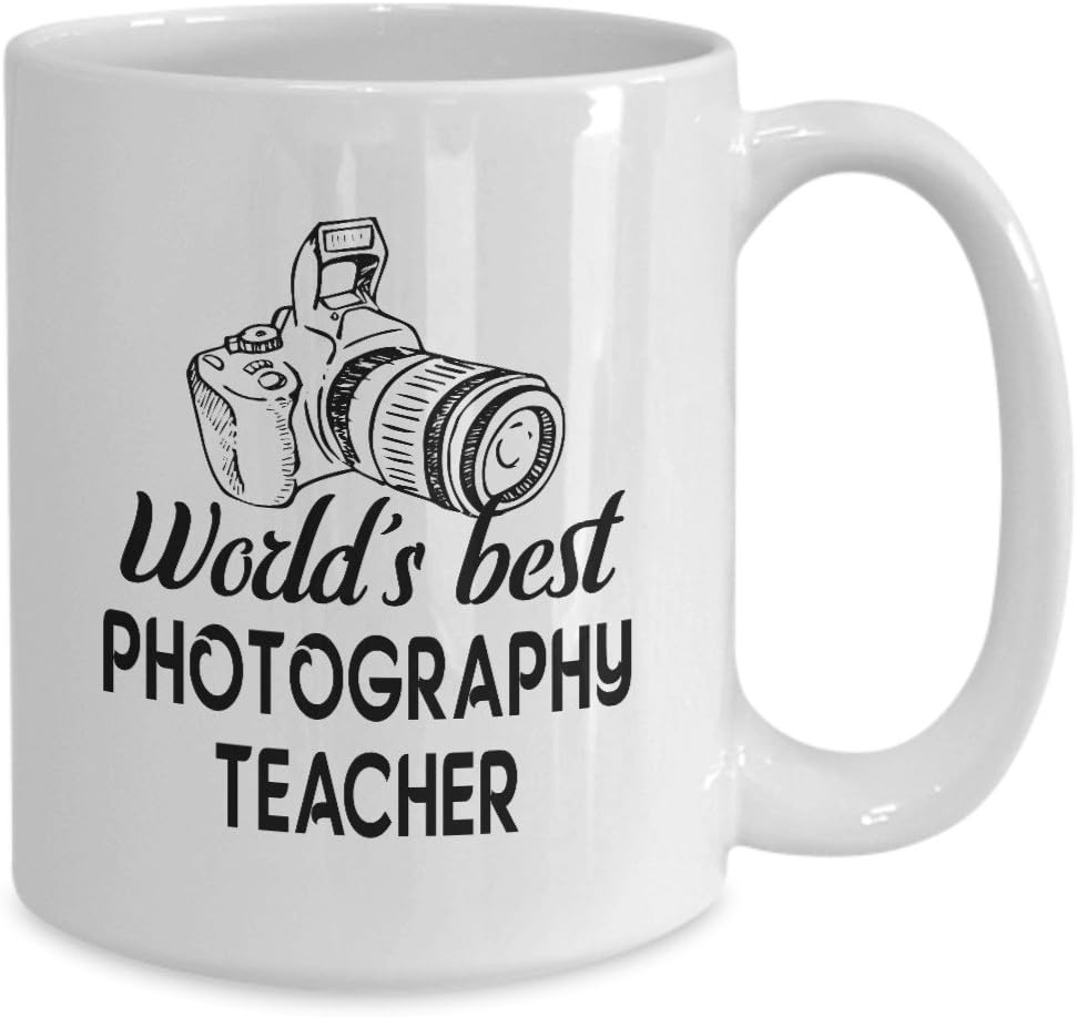 Worlds Best Photography Teacher Coffee Mug Unique Birthday Gift