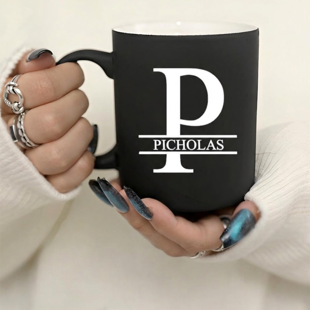 Personalized Letter Ceramic Mug Custom Design