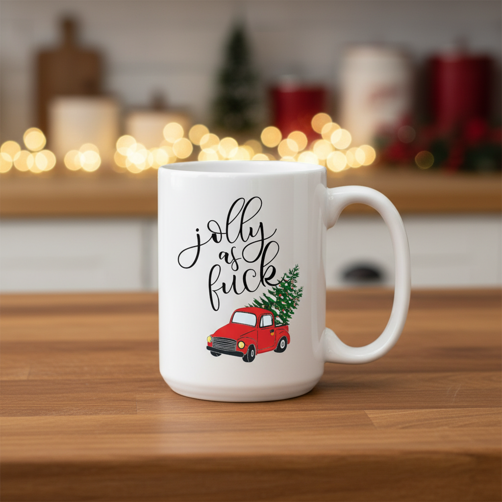 15 Oz MERRY CHRISTMAS Holiday Coffee Mug 