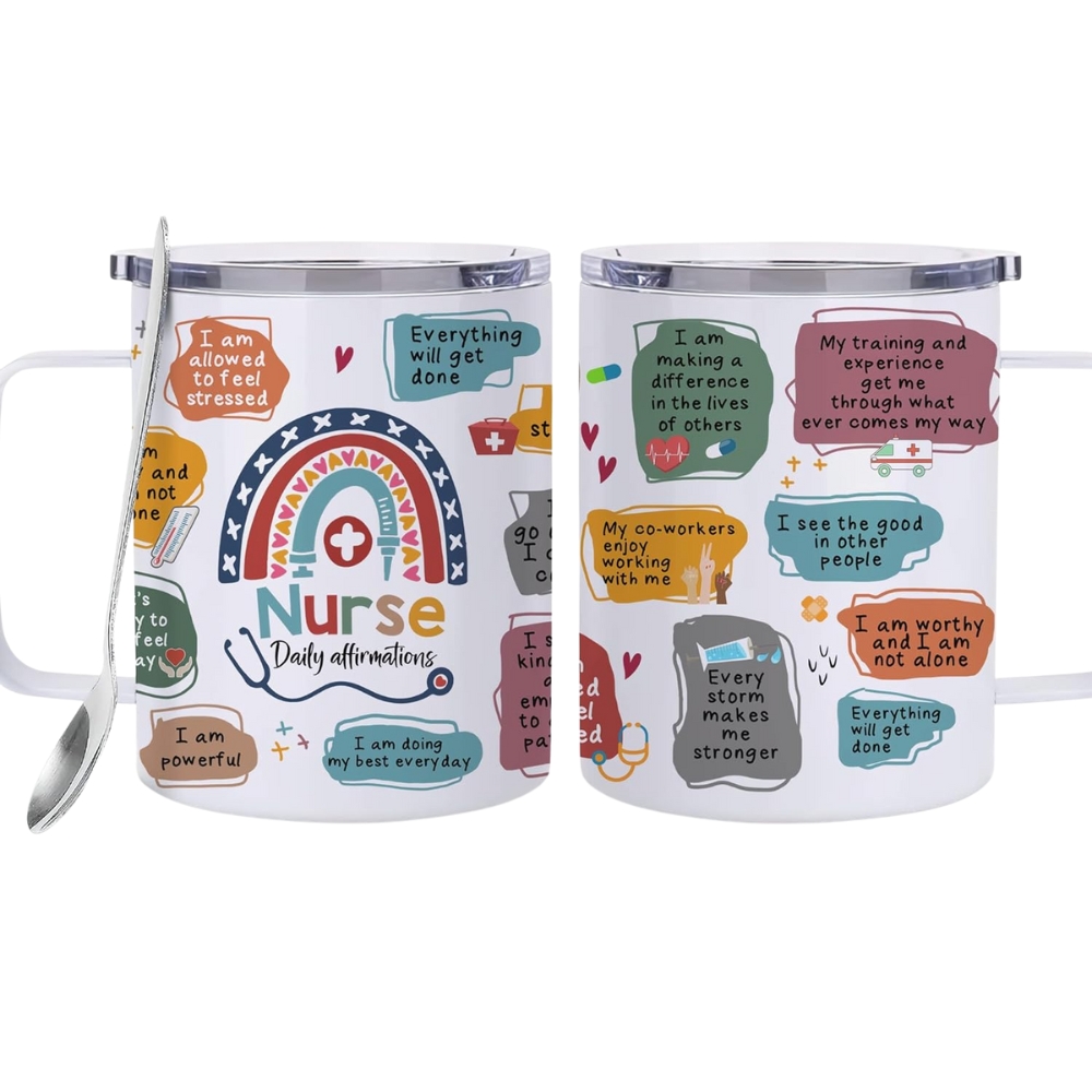 Hyturtle Nurse Daily Affirmation Coffee Tumbler - 12oz 