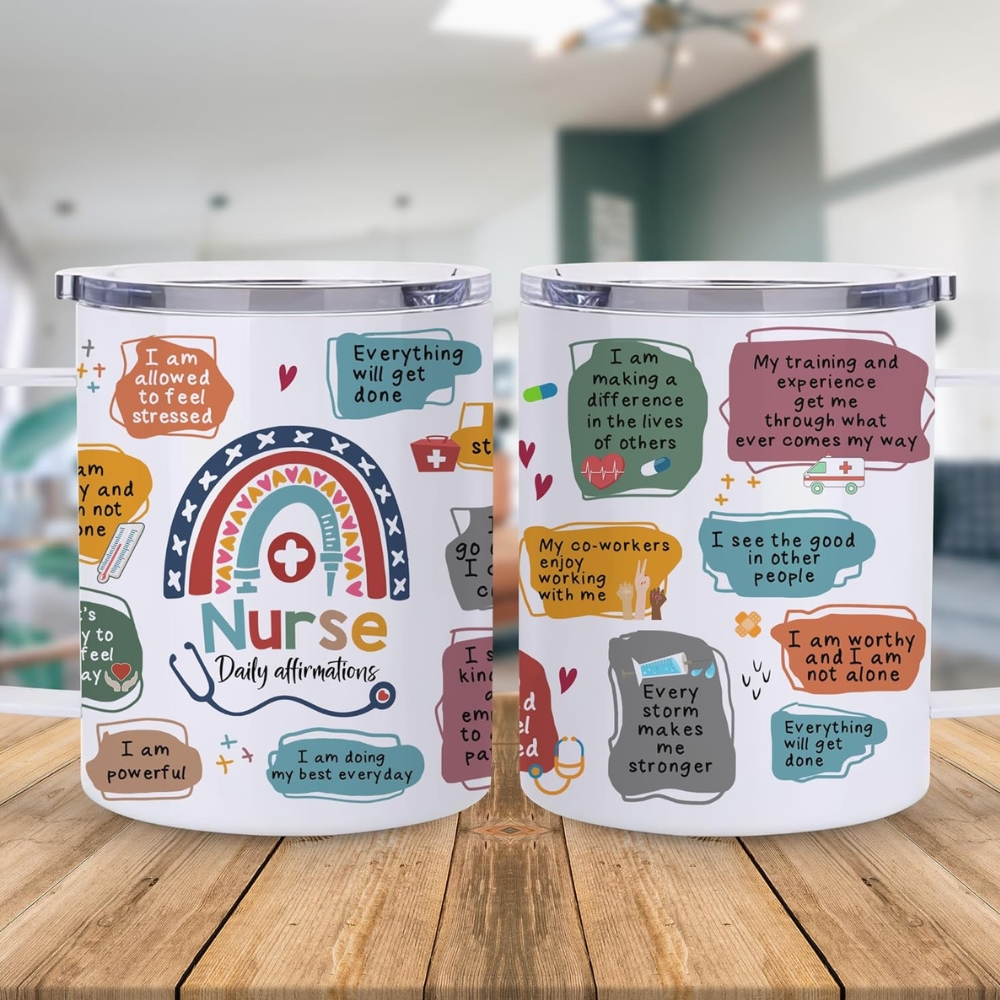 Hyturtle Nurse Daily Affirmation Coffee Tumbler - 12oz 