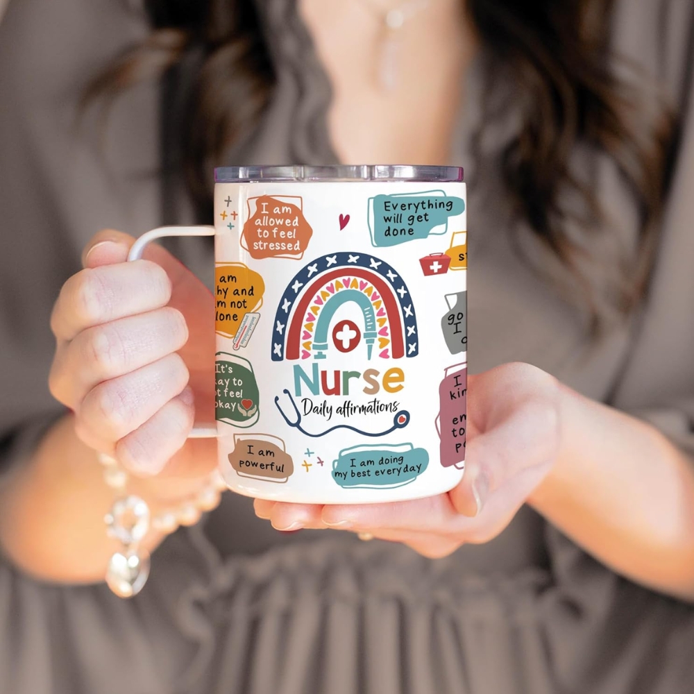 Hyturtle Nurse Daily Affirmation Coffee Tumbler - 12oz 