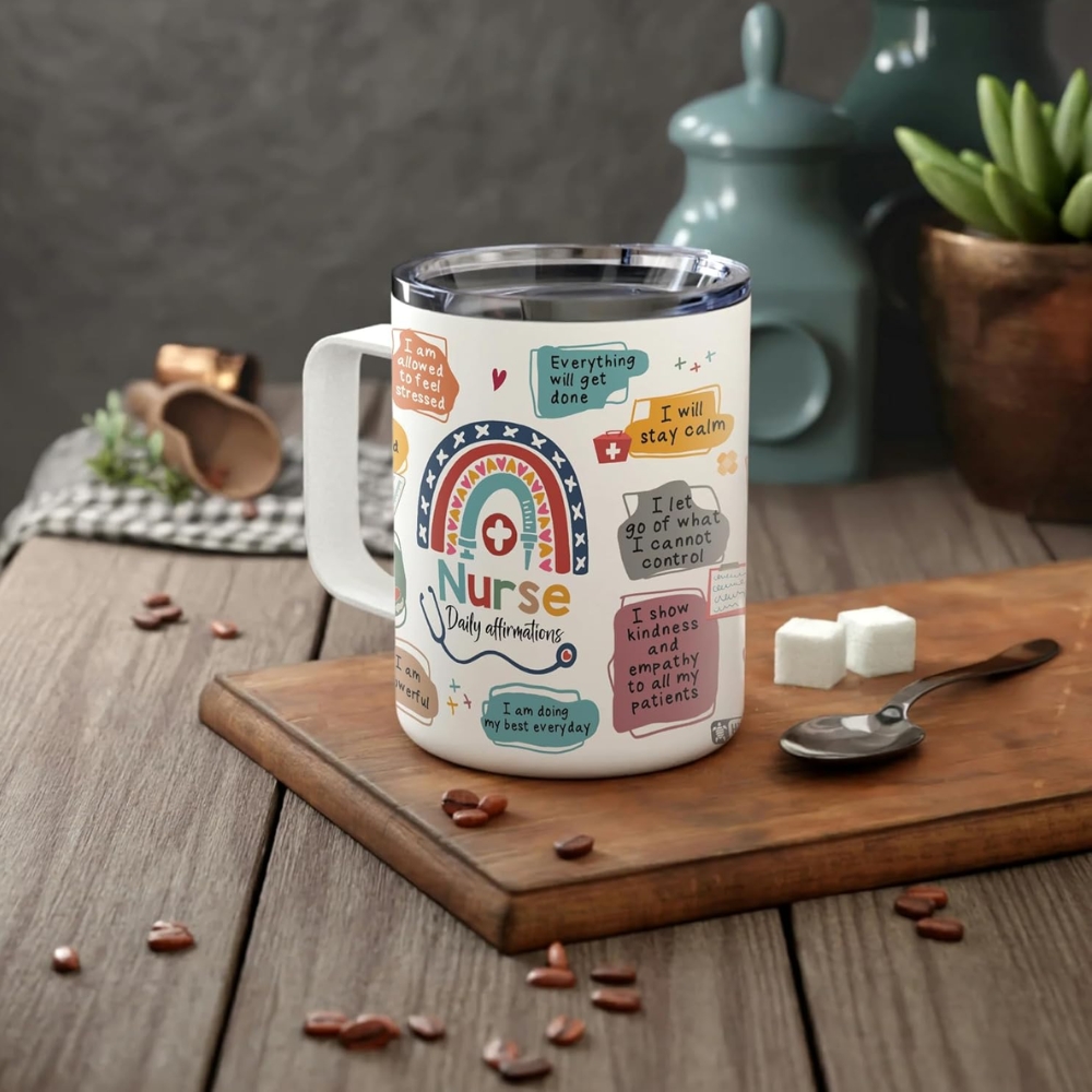 Hyturtle Nurse Daily Affirmation Coffee Tumbler - 12oz 