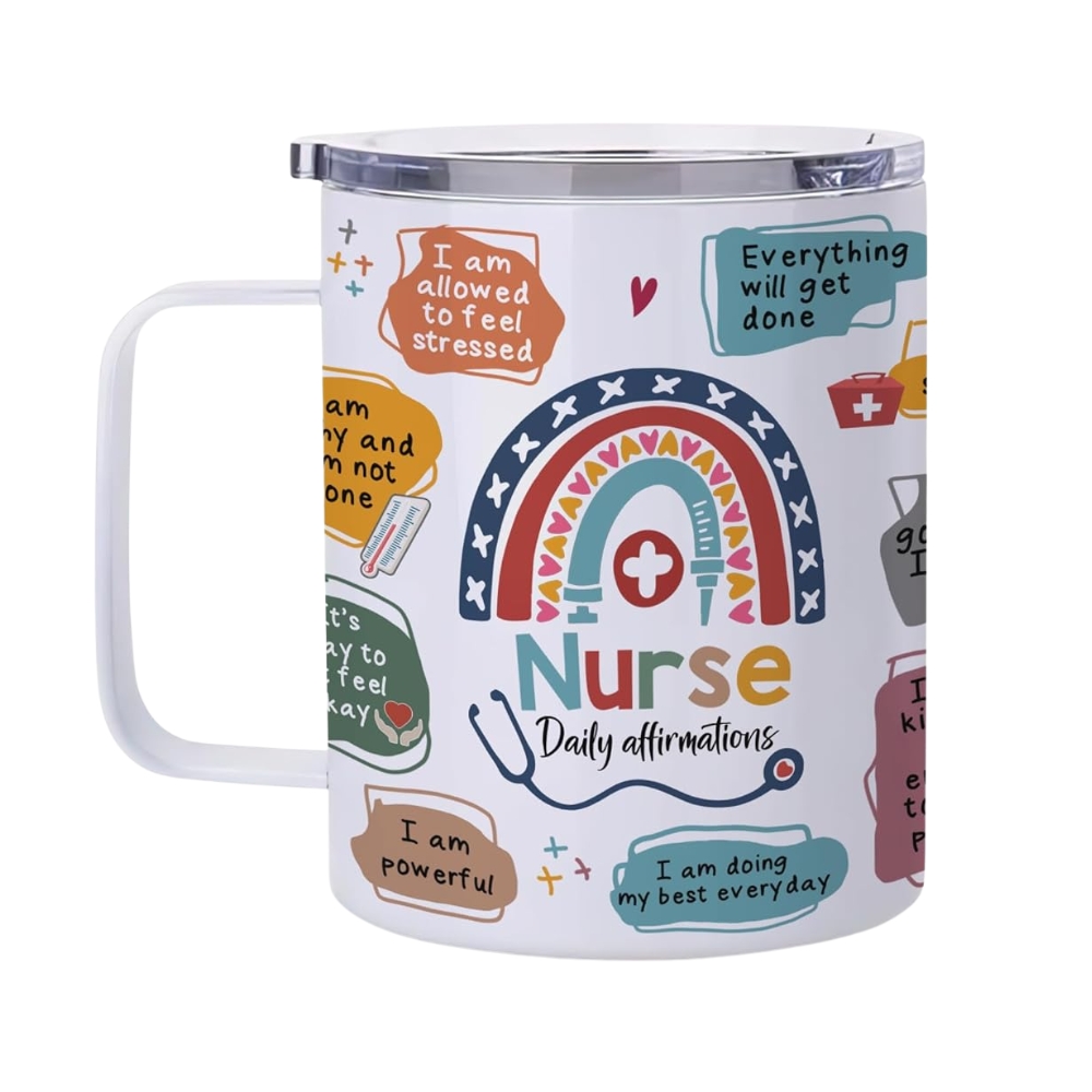 Hyturtle Nurse Daily Affirmation Coffee Tumbler - 12oz 