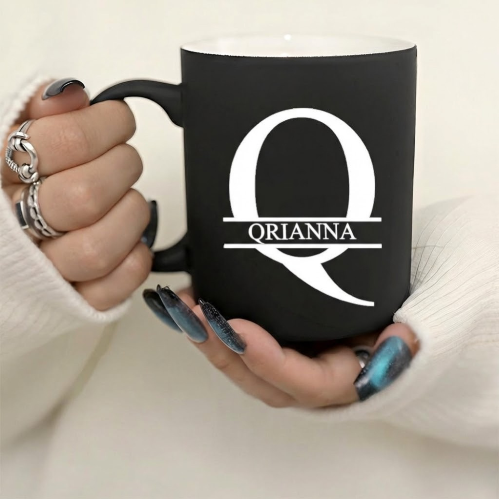 Personalized Letter Ceramic Mug Custom Design