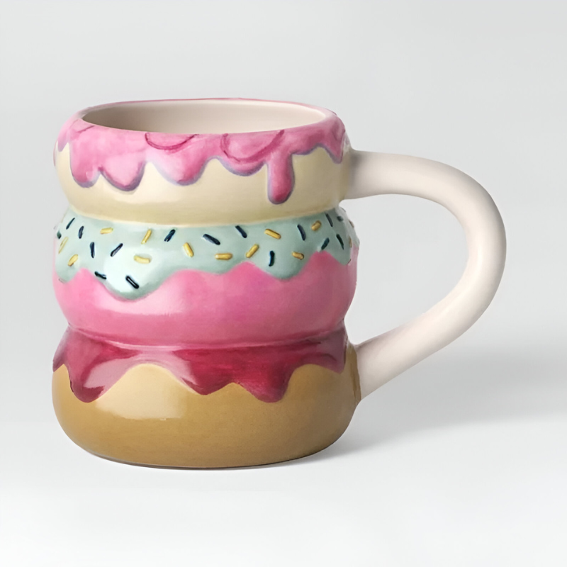16oz Stoneware Donut Shaped Mug-Mineral Mug