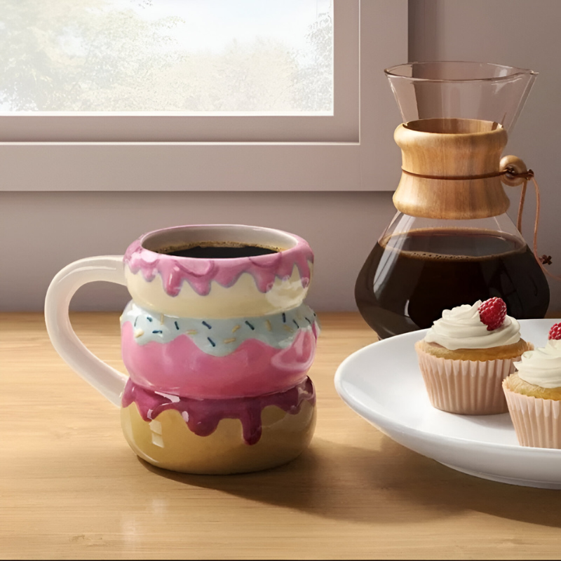 16oz Stoneware Donut Shaped Mug - Mineral Mug