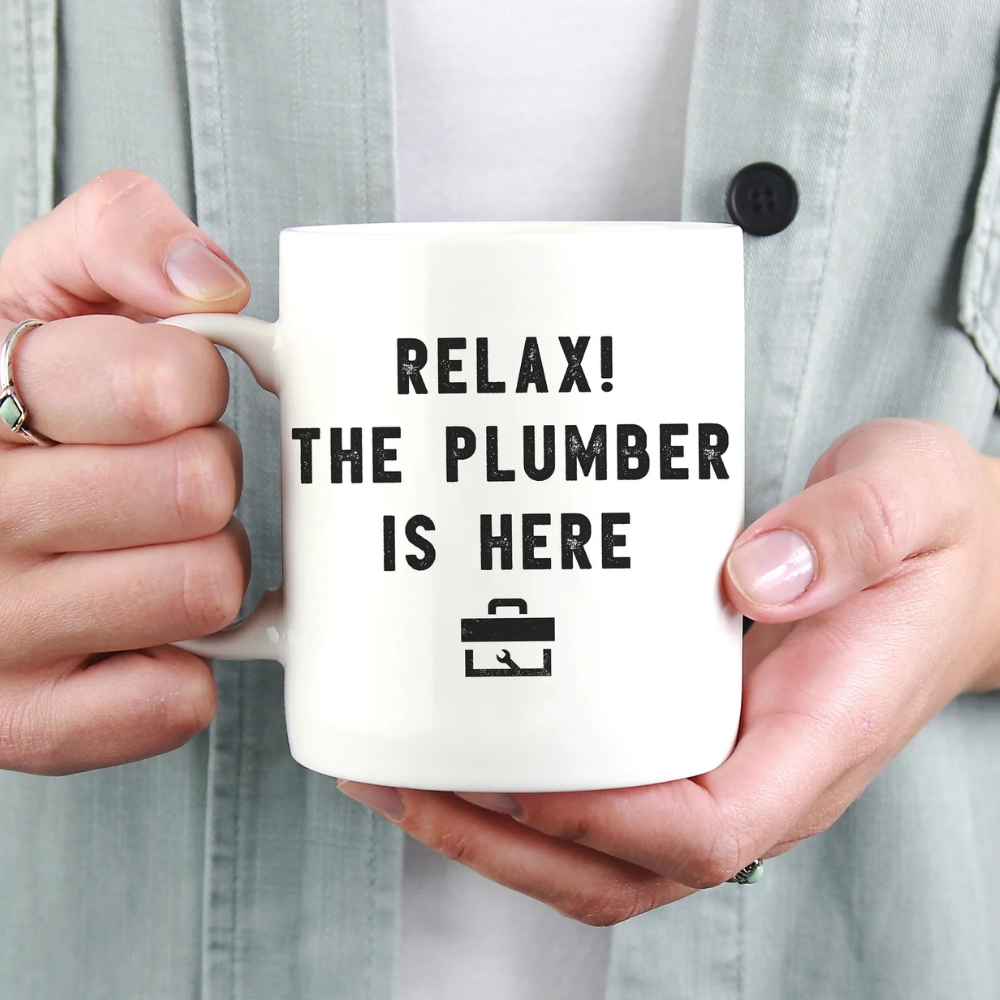 Plumber Mug - The Plumber is Here, Plumbing Coffee Mug, Best Plumber Ever Mug