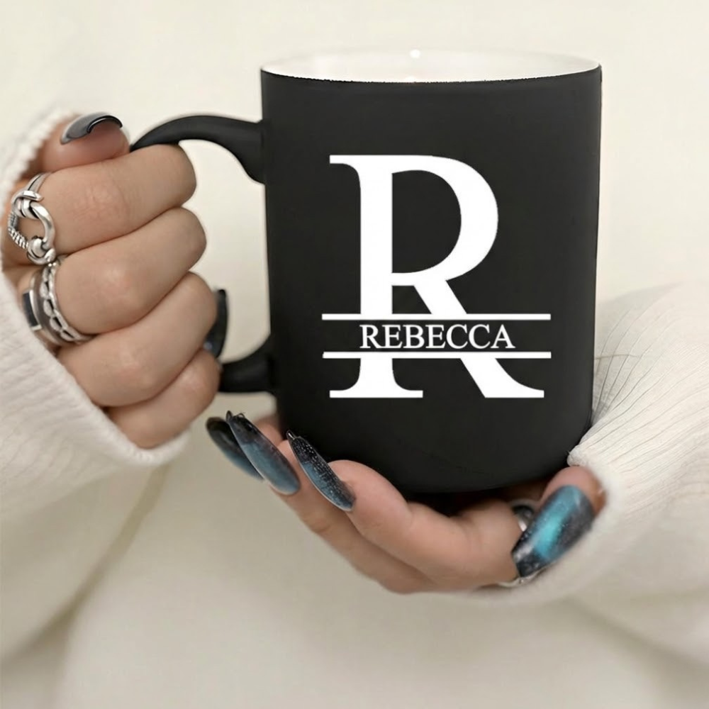 Personalized Letter Ceramic Mug Custom Design