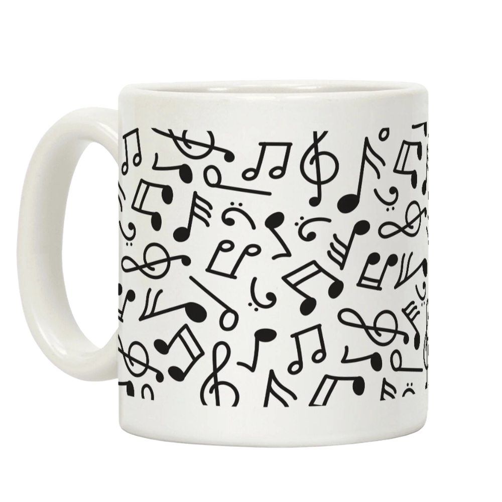 Musician's Humor Two Tone Coffee Mug, Gifts from Friends for Musician's Birthday
