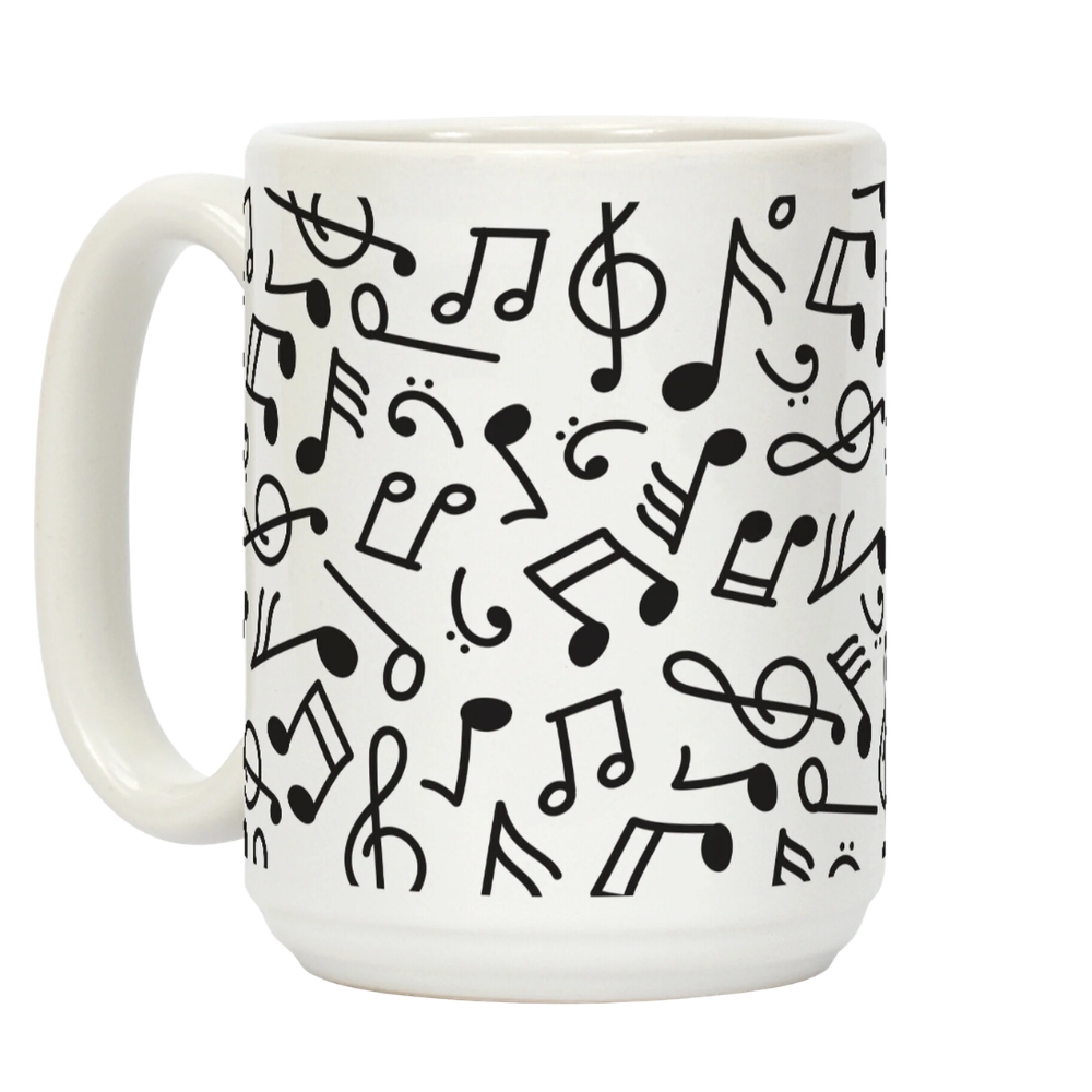Musician's Humor Two Tone Coffee Mug, Gifts from Friends for Musician's Birthday