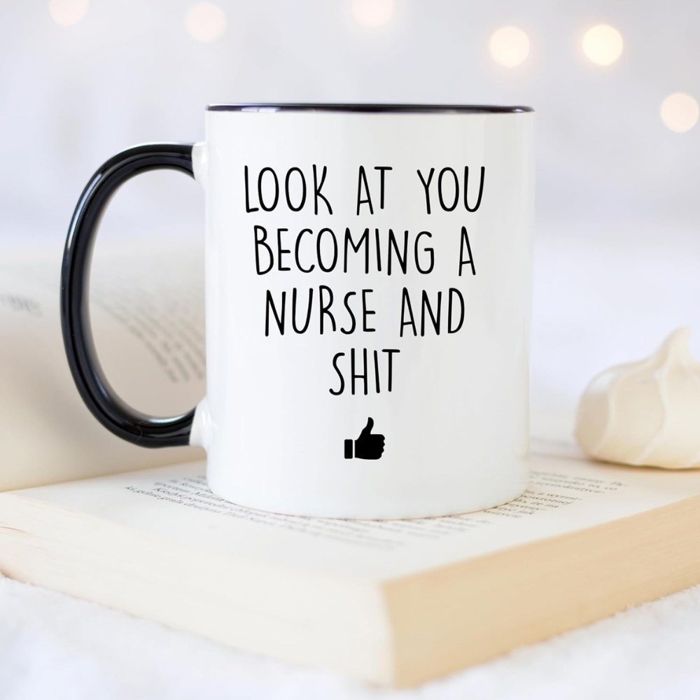 Designs Nursing School Coffee Mug, 11 Ounces, Nursing Graduation