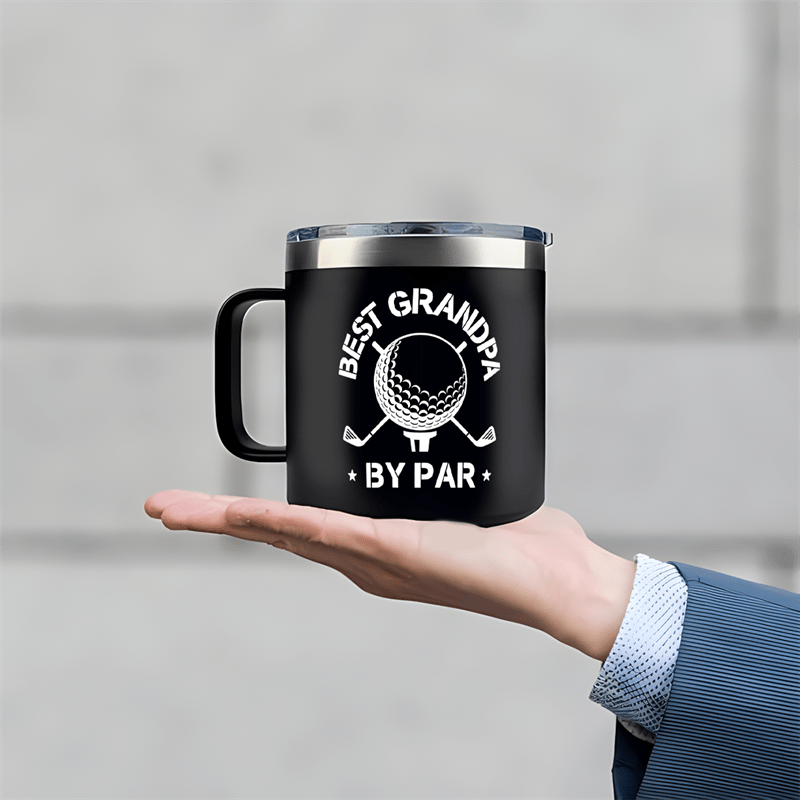 [Insulated Stainless Steel Golf Mug] 14oz Double Wall Insulated Stainless Steel Golf Mug