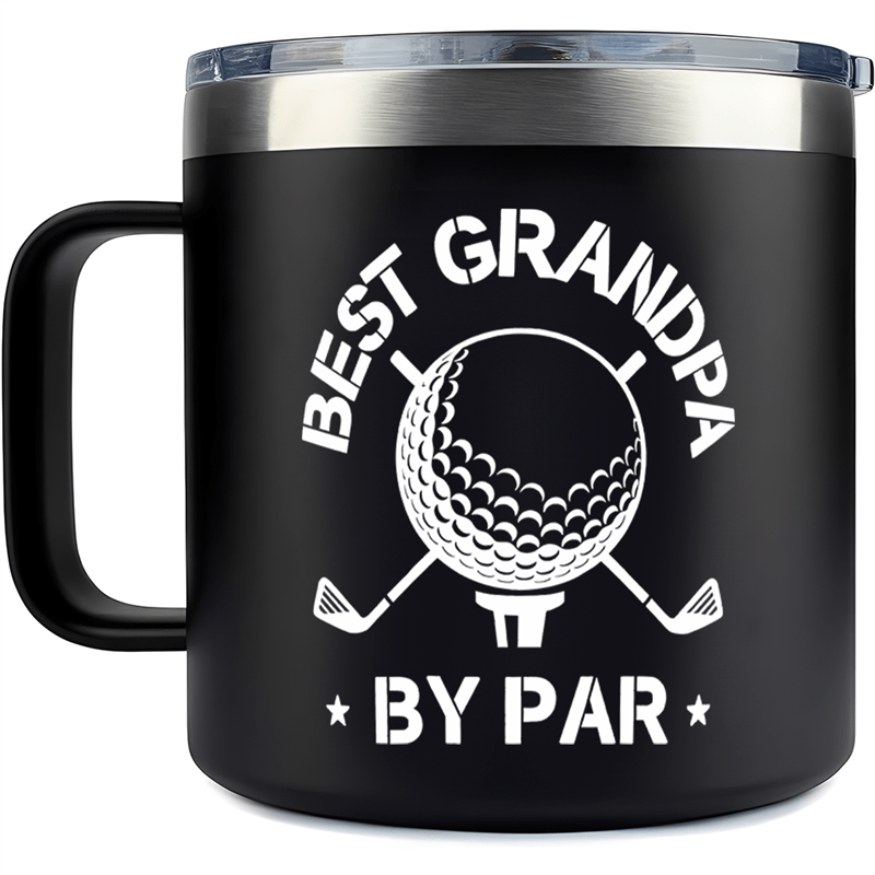 [Insulated Stainless Steel Golf Mug] 14oz Double Wall Insulated Stainless Steel Golf Mug