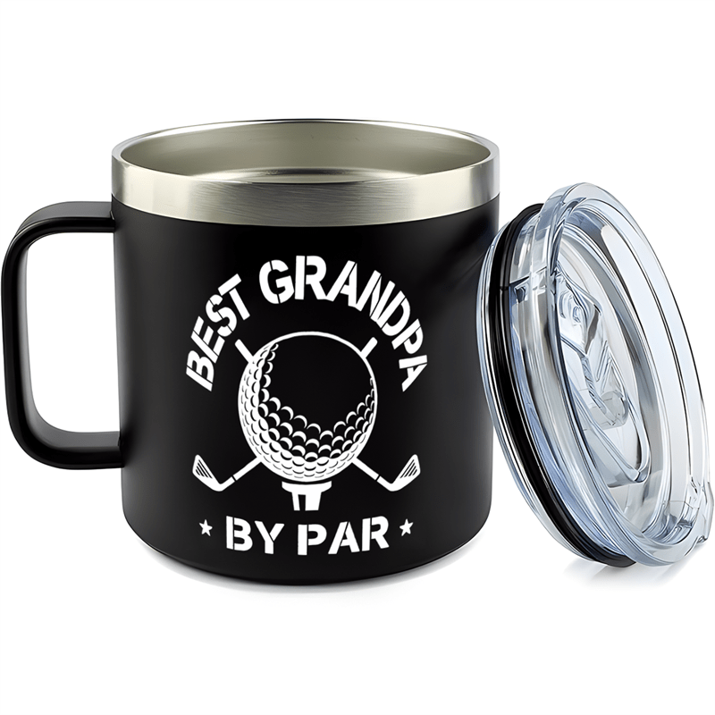 [Insulated Stainless Steel Golf Mug] 14oz Double Wall Insulated Stainless Steel Golf Mug
