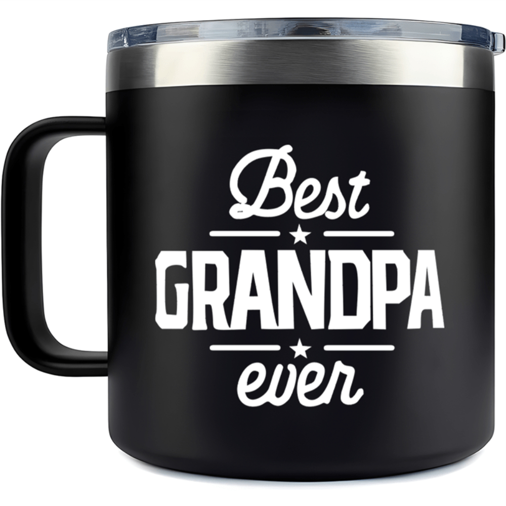 14oz Stainless Steel Insulated Travel Mug for Grandpa